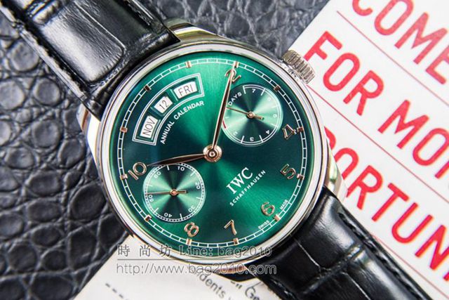IWC手錶 V2升級版 萬國lW52850 葡萄牙萬年曆腕表系列 萬國表高端機械男表  hds1435
